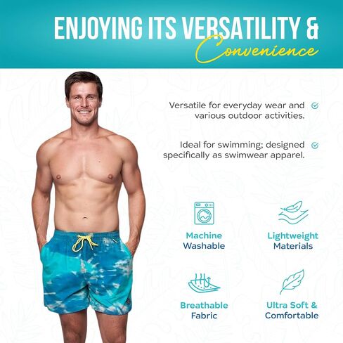 Banana Boat Mens Shorts UPF 50+ UV Protection Four Way Stretch Volley Shorts |Swim Trunks | Quick Dry Shorts | Gym Shorts Men in Saudi Arabia