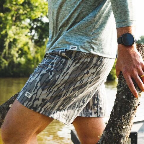 Mossy Oak Lightweight Men's Casual Drawstring Shorts for Beach, Lounge, and Summer Wear in Saudi Arabia