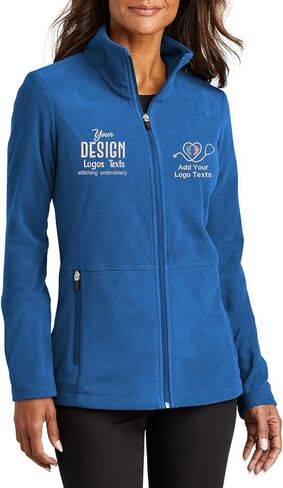 INK STITCH Women L151 Custom Embroidery Design your Own Logo Texts Accord Microfleece Jackets in Saudi Arabia