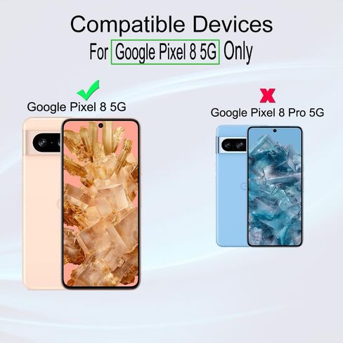 Ibywind 2 Pack Screen Protector For Google Pixel 8a 5G 6.1",9H Hardness Tempered Glass,With 1Pc Camera Lens Protector,Easy to Install in Saudi Arabia