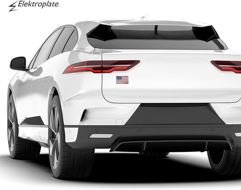 Elektroplate United States of America Flag All Metal Emblem | Truck Size at 4.2" x 2.7" | Weatherproof in Kuwait