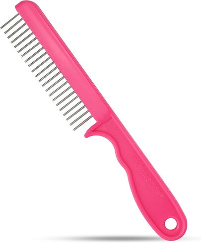 Super-Groom Combs with Smooth Rotating Teeth for Painless Mat Removal (Black, 30 Fine-Spaced Teeth) in Saudi Arabia