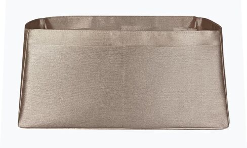 Purse organizer insert for Birkin 25, Italian Faux Silk Fabric, thin, Lightweight, brilliant sheen, Sturdy, Sturdy, Women Gift, (Gray Gold IBK25N) in Kuwait