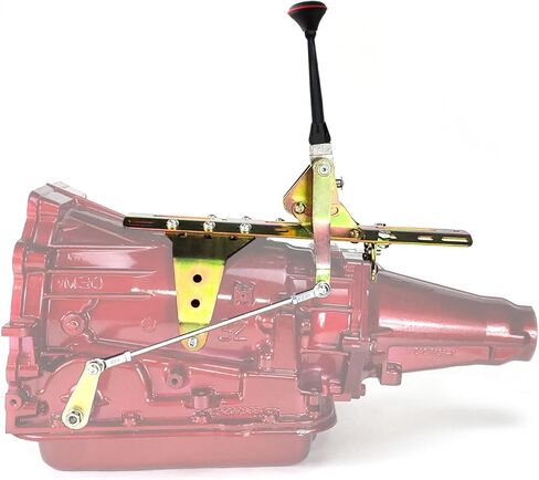 19163 Single Action Automatic Transmission Shifter Kit (6 Straight Black Arm with Black Knob) in Saudi Arabia