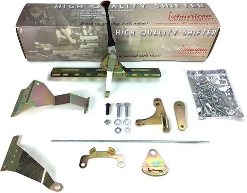 19163 Single Action Automatic Transmission Shifter Kit (6 Straight Black Arm with Black Knob) in Saudi Arabia