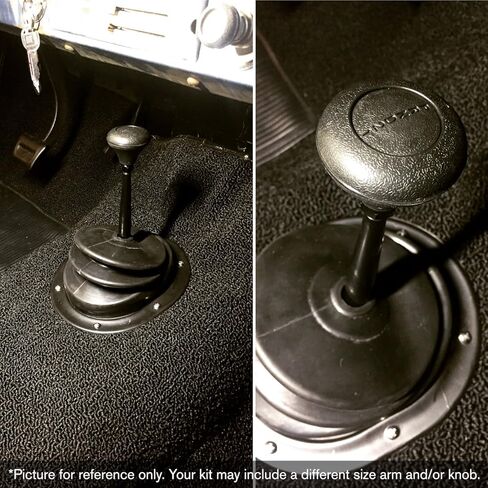 19163 Single Action Automatic Transmission Shifter Kit (6 Straight Black Arm with Black Knob) in Saudi Arabia