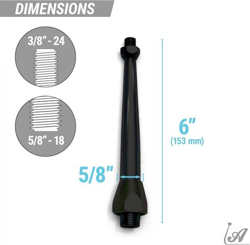 19163 Single Action Automatic Transmission Shifter Kit (6 Straight Black Arm with Black Knob) in Saudi Arabia