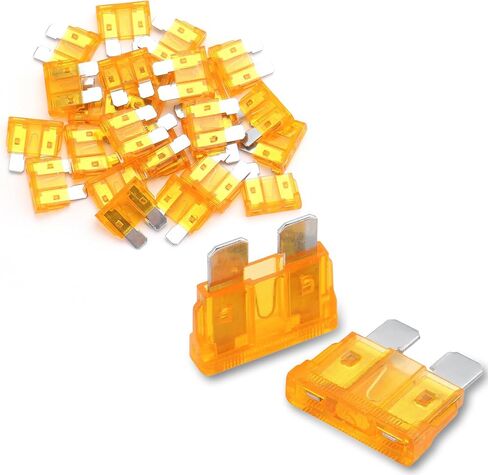 Baomain 5 Amp Fast-Acting ATO/ATC Blade Fuses, Pack of 25 in Saudi Arabia