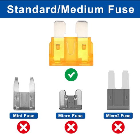 Baomain 5 Amp Fast-Acting ATO/ATC Blade Fuses, Pack of 25 in Saudi Arabia