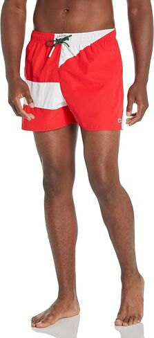 Lacoste Men's Standard Abstract Print Swim Short in Saudi Arabia