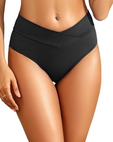 Tempt Me Women Full Coverage Bikini Bottom - V Cut Swimsuit High Waisted Bathing Suit Bottoms 2025 in Saudi Arabia