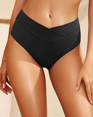 Tempt Me Women Full Coverage Bikini Bottom - V Cut Swimsuit High Waisted Bathing Suit Bottoms 2025 in Saudi Arabia