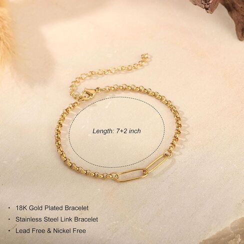 1/2/3 PCS Friendship Bracelet for Women, Stainless Steel Link Bracelets for Best Friend/Mother Daughter/Sister in Kuwait