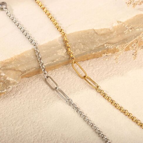 1/2/3 PCS Friendship Bracelet for Women, Stainless Steel Link Bracelets for Best Friend/Mother Daughter/Sister in Kuwait