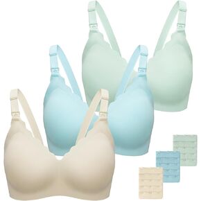 حمالات صدر للرضاعة الطبيعية، 3 قطع من حمالات الصدر الداعمة للحوامل، حمالات صدر مريحة للغاية للنساء in Kuwait