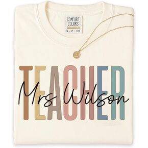 Comfort Color Personalized Teacher Shirts Sweatshirt Hoodie For Women, Custom Teacher Gifts, Teachers Appreciation 1 in Kuwait