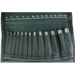 13pc Set Calor Style of Insertion Taper 18g-00g (1mm-10mm) Expanders Lobe Expansion in Saudi Arabia