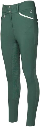 Equestrian Toile Compression Breeches-Evergreen-XL in Saudi Arabia