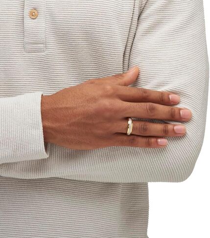 PalmBeach Men's Yellow Gold-plated Sterling Silver Genuine Diamond Wedding Band Ring (1/5 cttw, I Color, I3 Clarity) Sizes 8-13 in Saudi Arabia