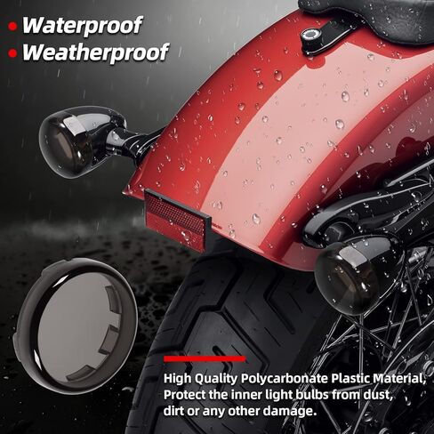 تغطي عدسات الإشارة إلى رصاصة Amazicha Smoke عدسات مضادة للخلع متوافقة مع Harley Davidson Sportster و Softail و Road King و Road Glide و Street Glide و Electra Glide 2000-2024 in Saudi Arabia