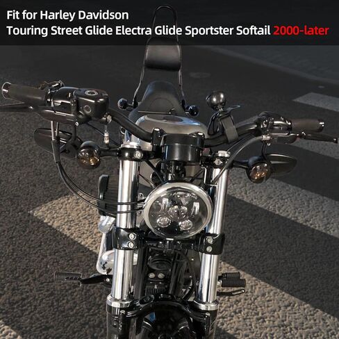 تغطي عدسات الإشارة إلى رصاصة Amazicha Smoke عدسات مضادة للخلع متوافقة مع Harley Davidson Sportster و Softail و Road King و Road Glide و Street Glide و Electra Glide 2000-2024 in Saudi Arabia