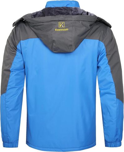 Keevoom Mens Winter Jackets Ski Snow Coats دافئة مقنعين مقنعين معاطف المطر على الجليد على الجليد in Kuwait