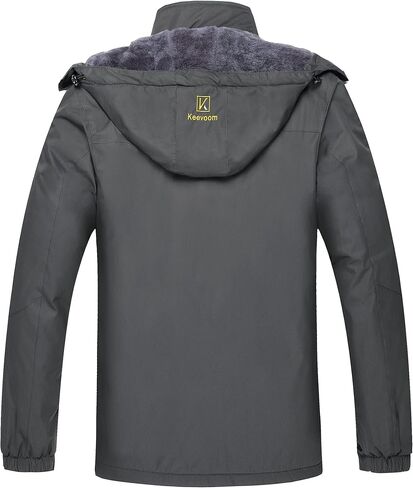 Keevoom Mens Winter Jackets Ski Snow Coats دافئة مقنعين مقنعين معاطف المطر على الجليد على الجليد in Kuwait