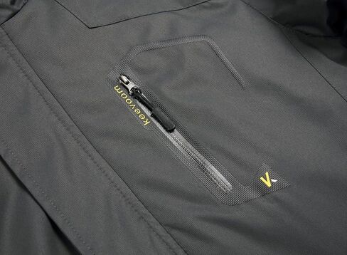 Keevoom Mens Winter Jackets Ski Snow Coats دافئة مقنعين مقنعين معاطف المطر على الجليد على الجليد in Kuwait