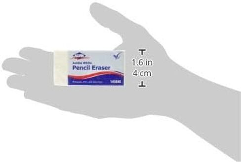 ALVIN White Vinyl Pencil Erasers Pack, Latex-Free, Ideal for Geometry, Drafting, and Engineering, Drawing, Architecture, and Art - Box of 20 in Kuwait