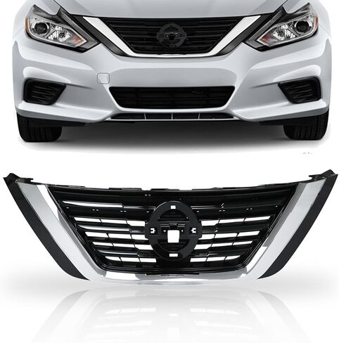 Partsflow Front Pumper Air Grille Shell Shell Black Insert Grill Assembly لعام 2016 2017 2018 Nissan Altima NI1200283 in Saudi Arabia