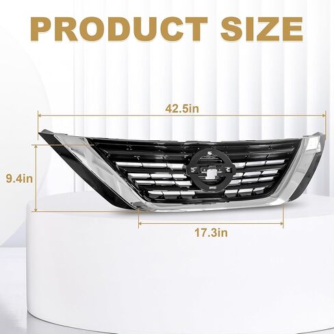 Partsflow Front Pumper Air Grille Shell Shell Black Insert Grill Assembly لعام 2016 2017 2018 Nissan Altima NI1200283 in Saudi Arabia