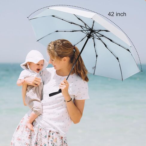 UPF 50+ Travel Compact UV UV المظلات للحماية من الشمس أوتوماتيكية مفتوحة SUN SUN SUMBRELL in Kuwait
