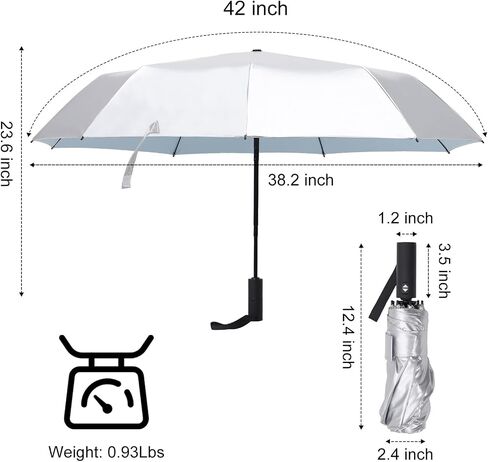 UPF 50+ Travel Compact UV UV المظلات للحماية من الشمس أوتوماتيكية مفتوحة SUN SUN SUMBRELL in Kuwait