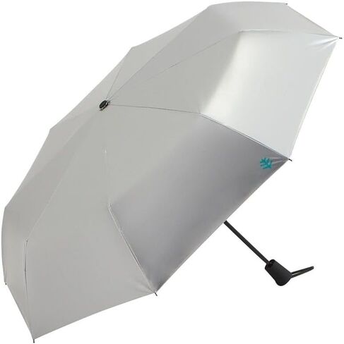 Coolibar UPF 50+ Unisex Sanya Compact Umbrella, Black, One Size, Matte Black Coating - Sun Protective in Saudi Arabia