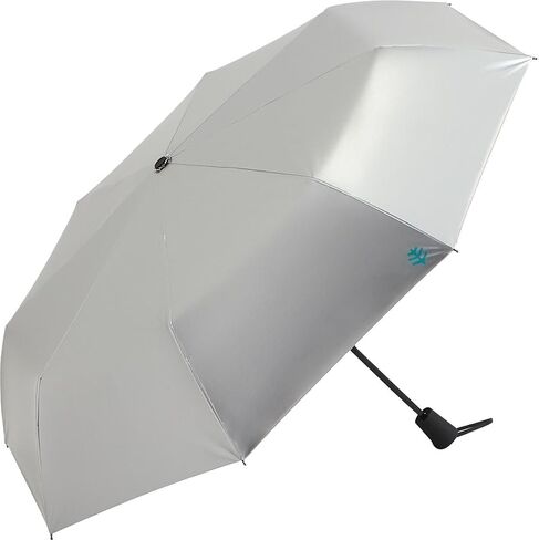 Coolibar UPF 50+ Unisex Sanya Compact Umbrella, Black, One Size, Matte Black Coating - Sun Protective in Saudi Arabia