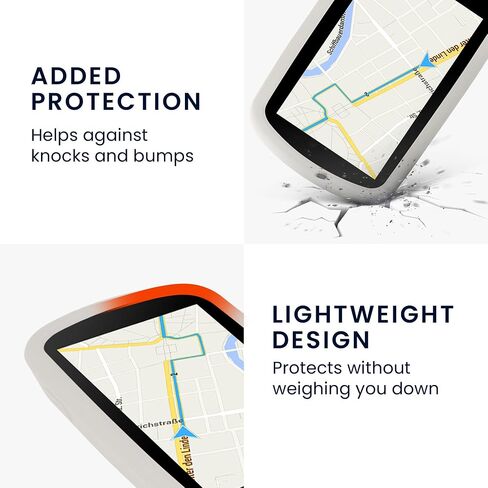 حافظة سيليكون kwmobile متوافقة مع Garmin Edge Explore 2 - حافظة ناعمة لحماية نظام تحديد المواقع العالمي للدراجة - غبار حجري in Kuwait