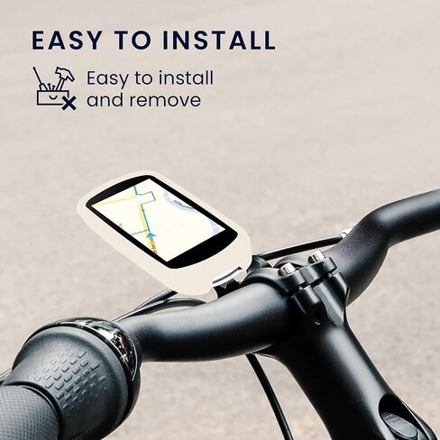 حافظة سيليكون kwmobile متوافقة مع Garmin Edge Explore 2 - حافظة ناعمة لحماية نظام تحديد المواقع العالمي للدراجة - غبار حجري in Kuwait