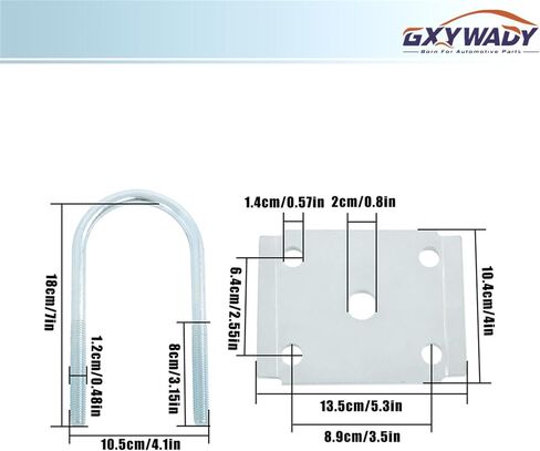 GXYWADY TRAILER U BOLT KIT بديل لمحور المقطورة 5200-7000 رطل in Kuwait
