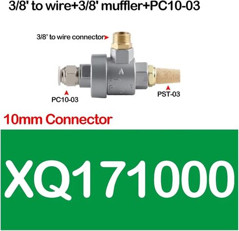 1pcs Air Release Valve Exhaust Valve Pneumatic Exhaust Valve XQ171000/XQ170600/XQ171500 Cylinder Speed-Up Accessories(XQ171000 PC10-03) in Kuwait