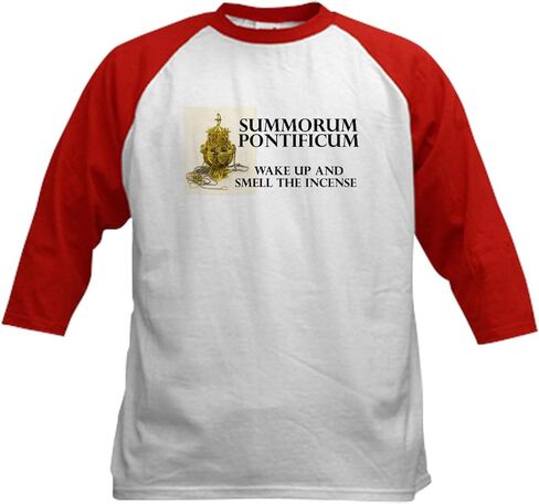 CafePress Summorum Pontificum Kids Baseball Jersey Kids Cotton Baseball Jersey, 3/4 Raglan Sleeve Shirt in Saudi Arabia