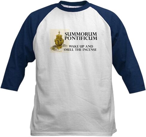 CafePress Summorum Pontificum Kids Baseball Jersey Kids Cotton Baseball Jersey, 3/4 Raglan Sleeve Shirt in Saudi Arabia