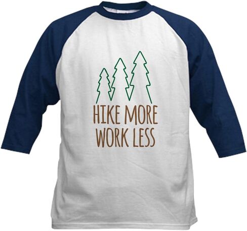 ارتفاع Cafepress المزيد من العمل في لعبة البيسبول جيرسي كيدز القطن القميص البيسبول ، 3/4 قميص الأكمام راجلان in Kuwait