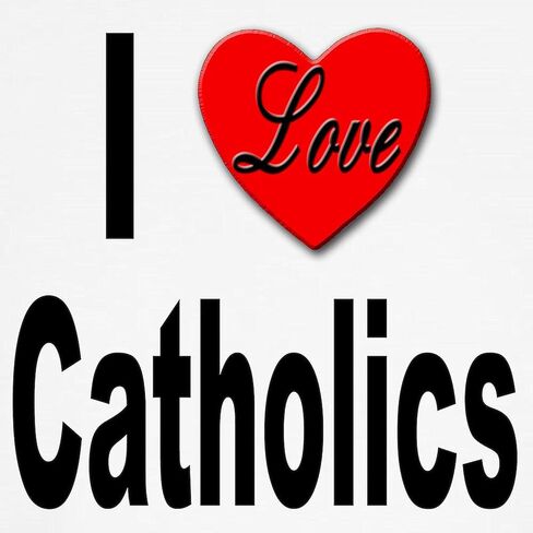 CafePress I Love Catholics Kids Baseball Jersey Kids Cotton Baseball Jersey, 3/4 Raglan Sleeve Shirt in Saudi Arabia