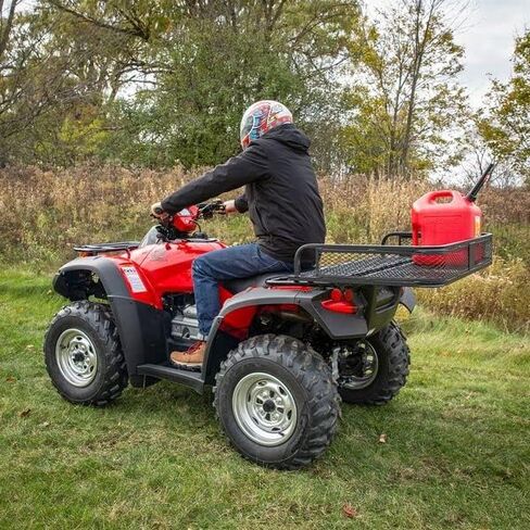 أسود أرملة ATV التخزين الخلفي رف الصلب الشبكة Universal Deluxe ، 300 رطل. in Saudi Arabia