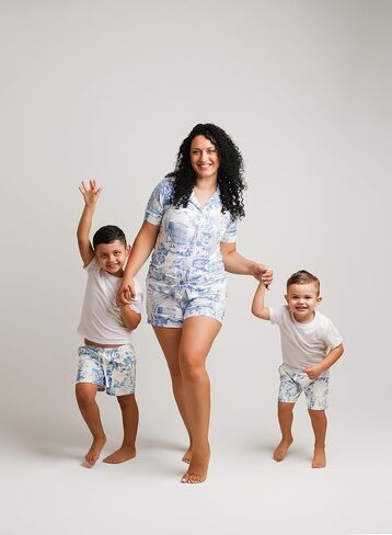 Zack & Gio Designs Bamboo Viscose Pajama مجموعات للنساء 2 قطعة - Soft Comfy PJ Shorts & Top Loungewear - Travel the World in Saudi Arabia