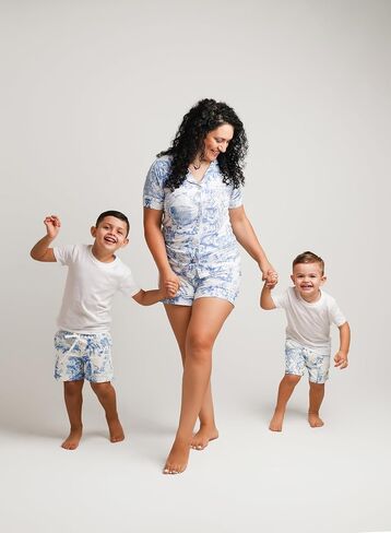 Zack & Gio Designs Bamboo Viscose Pajama مجموعات للنساء 2 قطعة - Soft Comfy PJ Shorts & Top Loungewear - Travel the World in Saudi Arabia