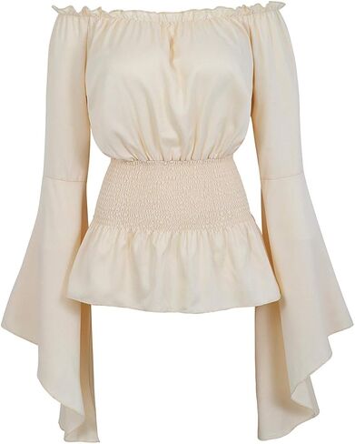 Grebrafan Corset Pirate Skirt with Blouse Steampunk Leather Corsets Costume in Saudi Arabia