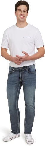 Quiksilver Men's 5 Pocket Straight Fit Stretch Waist Denim Jeans in Saudi Arabia
