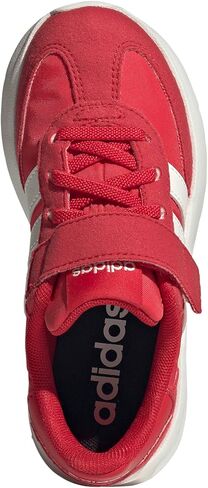 Adidas للجنسين-تشيلد Run 70s 2.0 مرونة الدانتيل وحذاء الحزام in Saudi Arabia