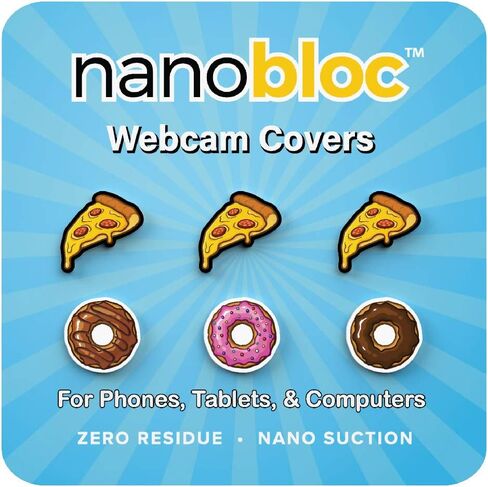 Nanobloc Universal Webcam Covers - Privacy Protection Accessory, No Residue Application - Dots and Bars, 7 Pieces - Dogs in Saudi Arabia